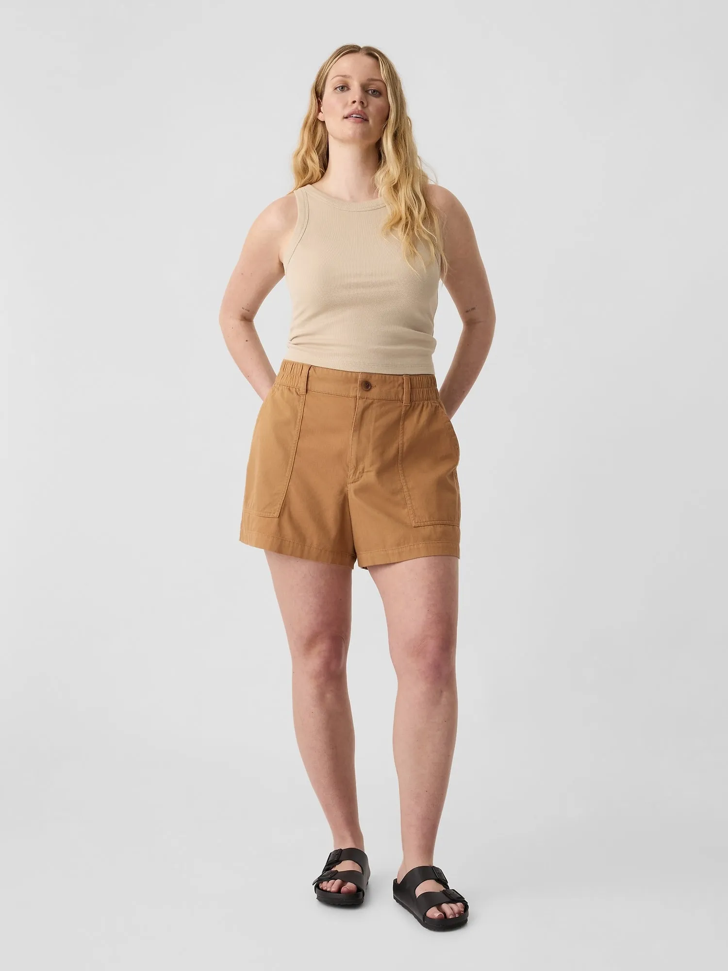 4" High Rise Easy Utility Shorts