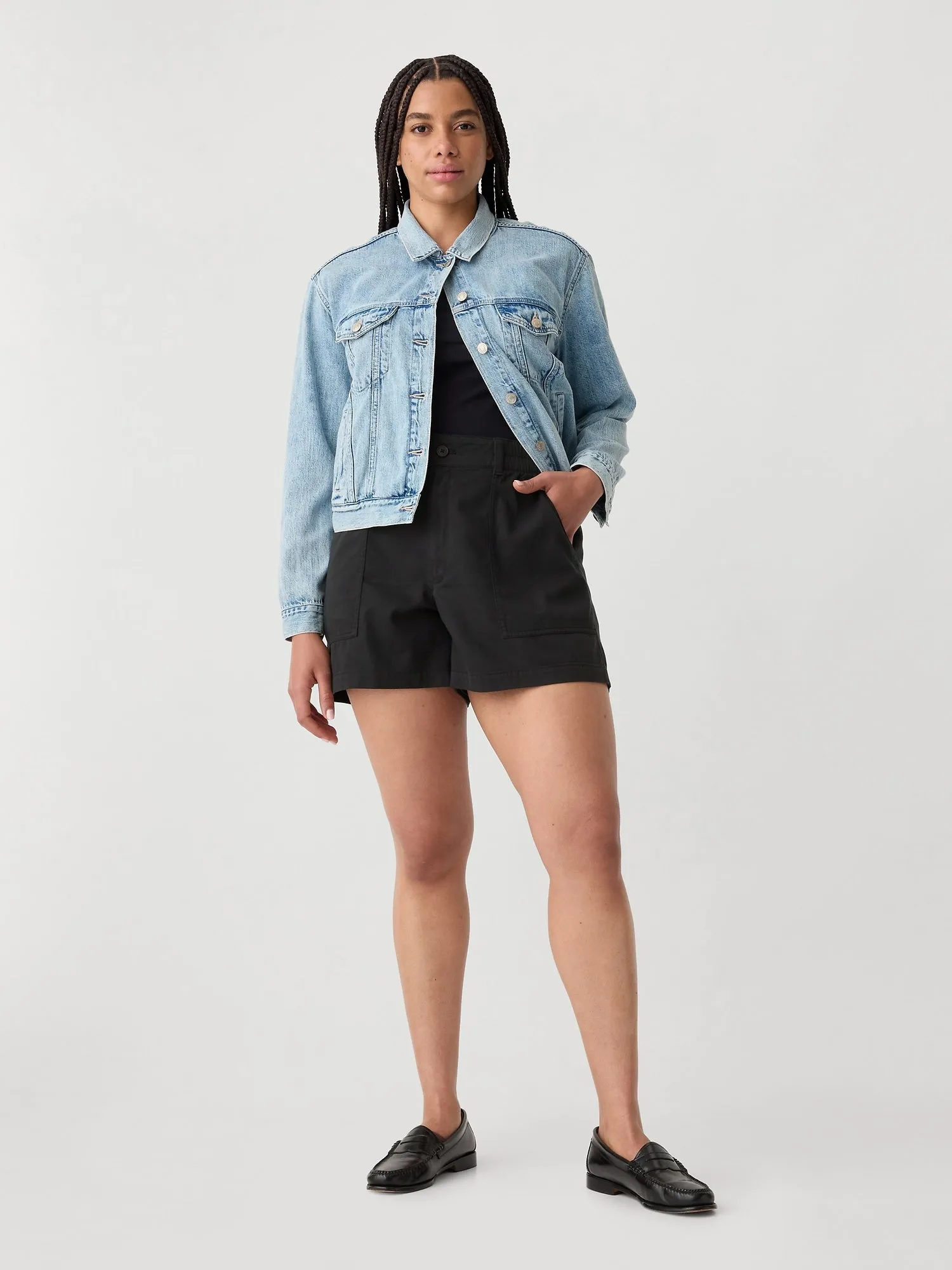 4" High Rise Easy Utility Shorts