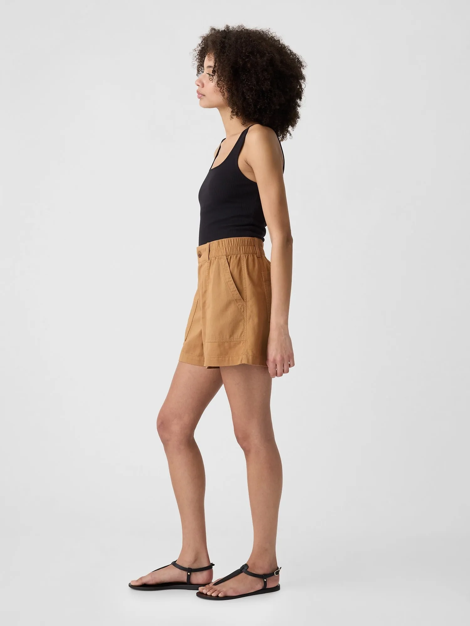 4" High Rise Easy Utility Shorts