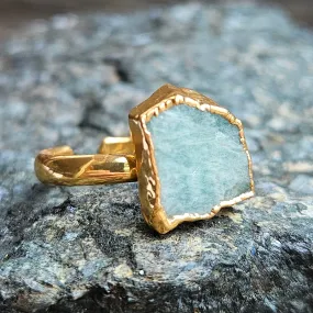 Amazonite Rustic Elegance Ring