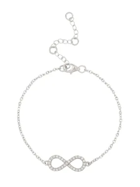 American Diamond Infinity Bracelet