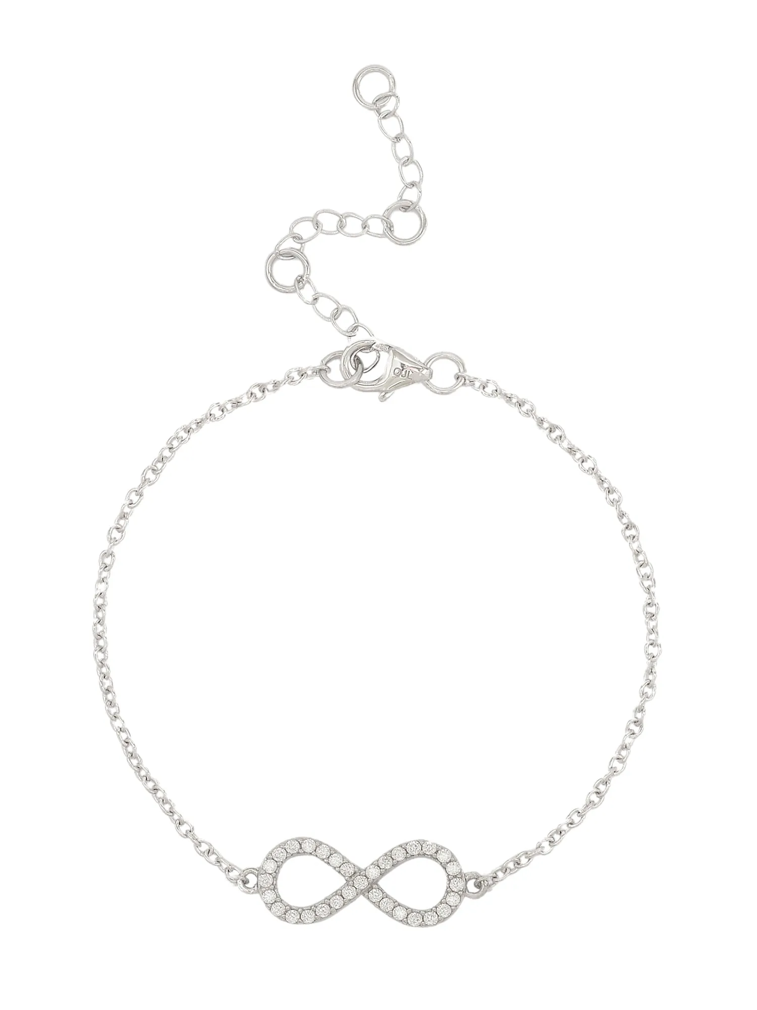 American Diamond Infinity Bracelet