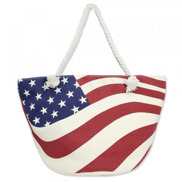 American Flag Tote Bag