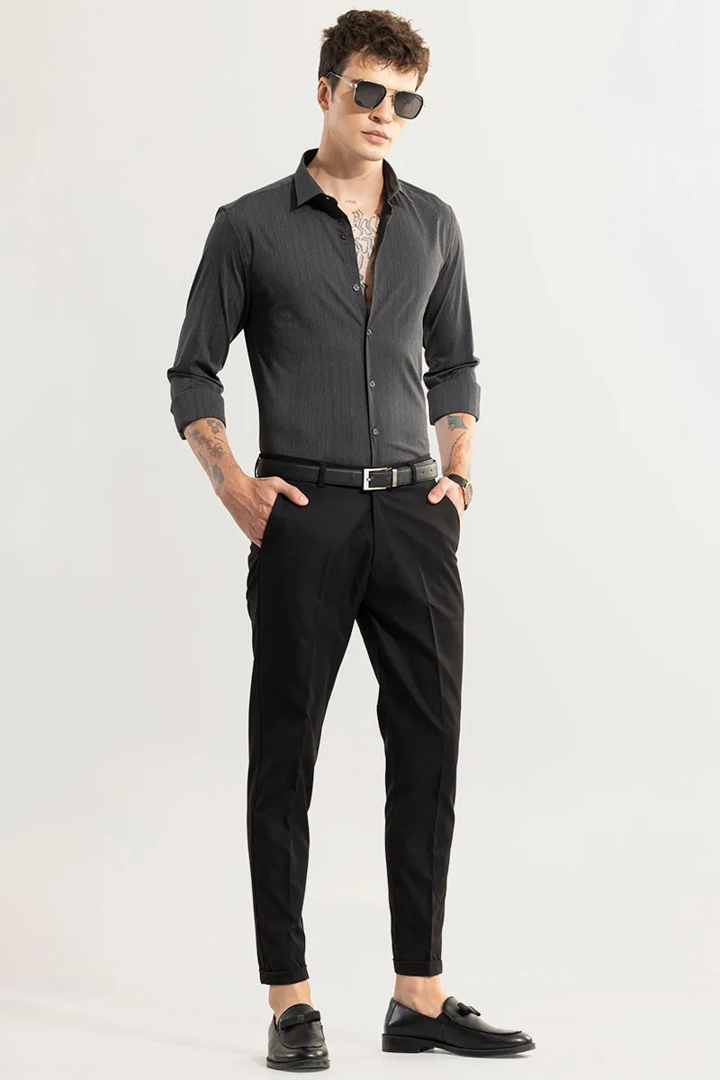 American Fold Black Chino