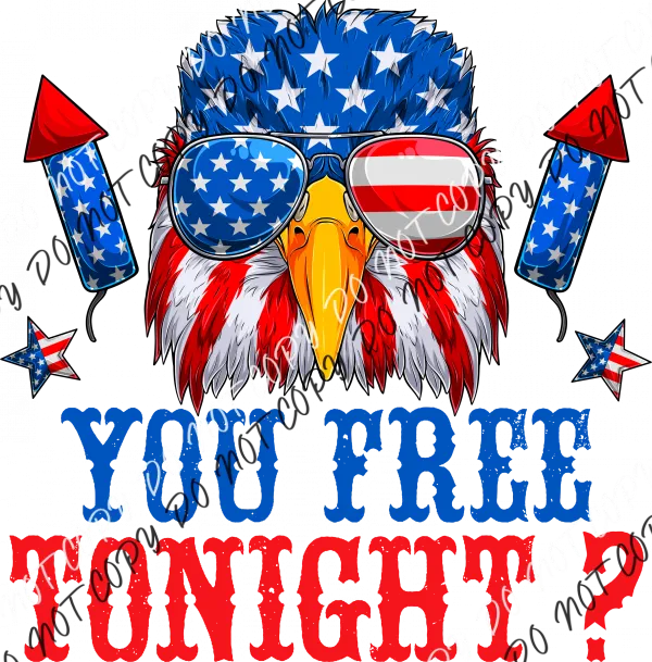 Are You Free Tonight Eagle DTF Transfer