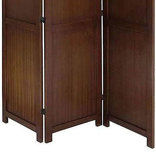 Artesia Handcrafted 3 Panel Premium Quality Wooden Room Partition/Wooden Room Divider/Wooden Screen (L-54 in x W- 0.75 in x H-72 in)