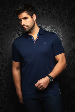 Au Noir Stretch Short-Sleeve Polo | Eagle Navy