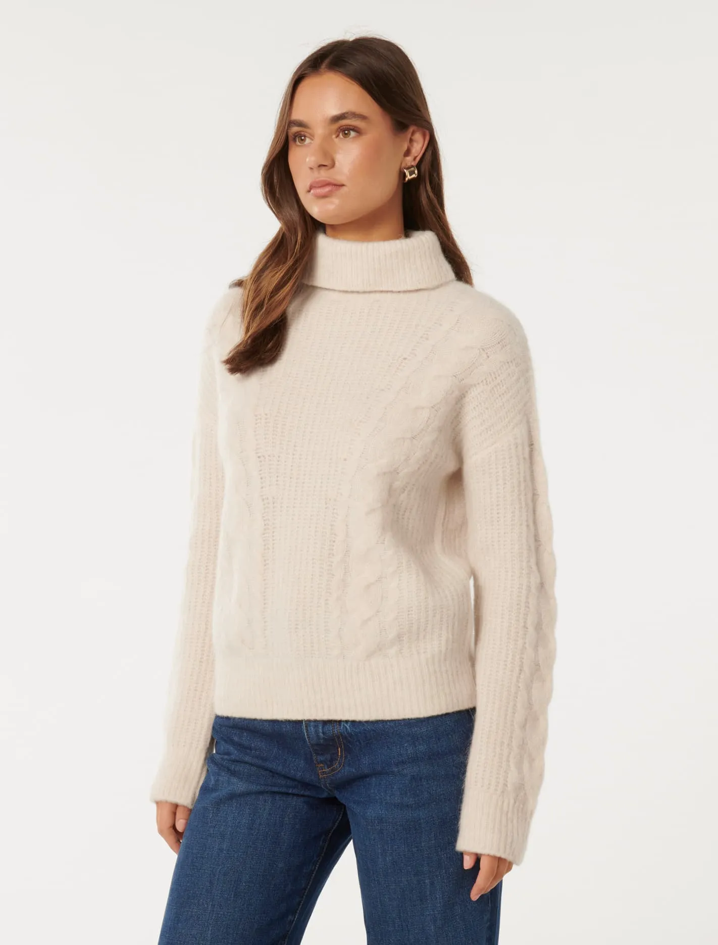 Blaire Engineered Cable Knit Jumper