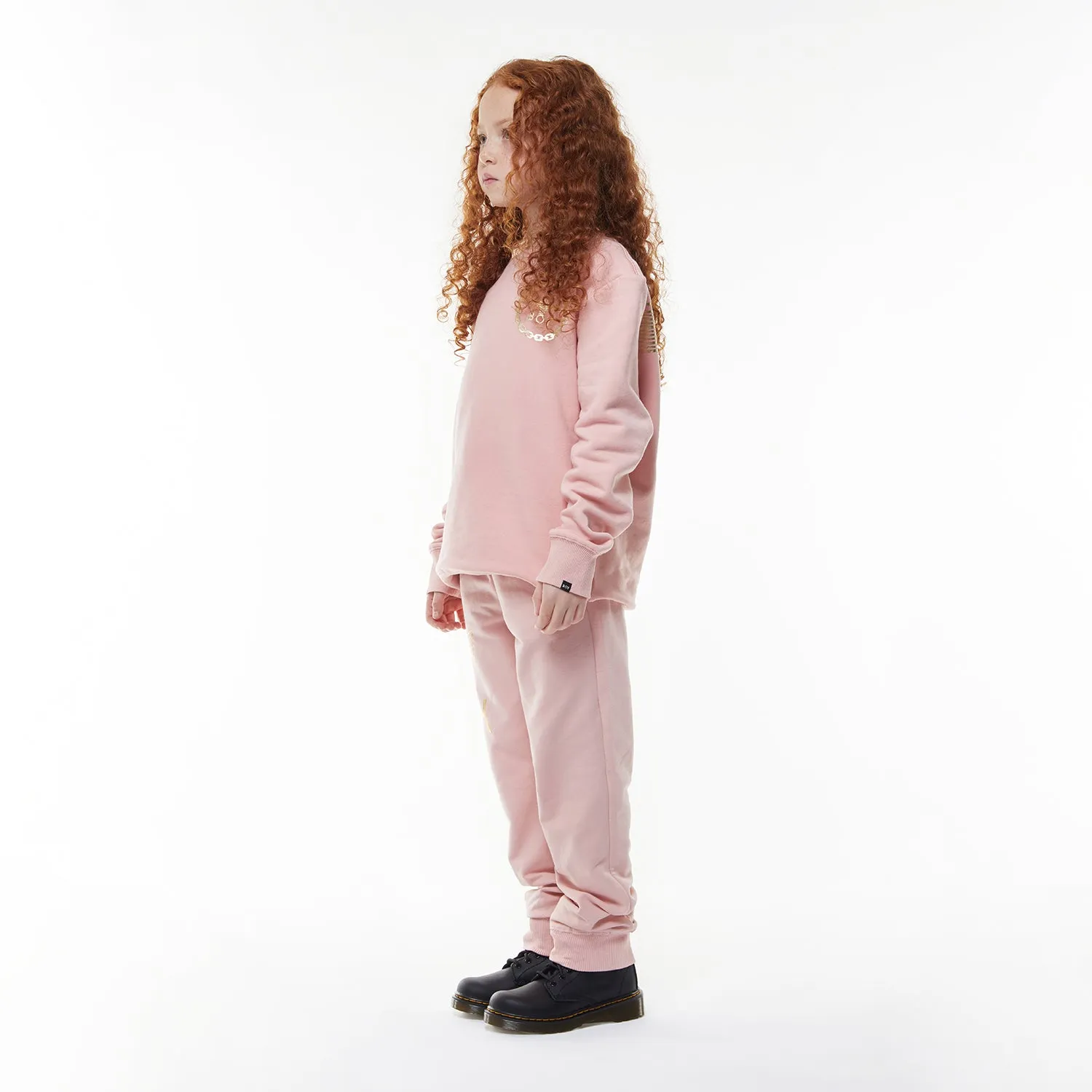 BOY EAGLE KIDS JOGGERS - PINK/GOLD