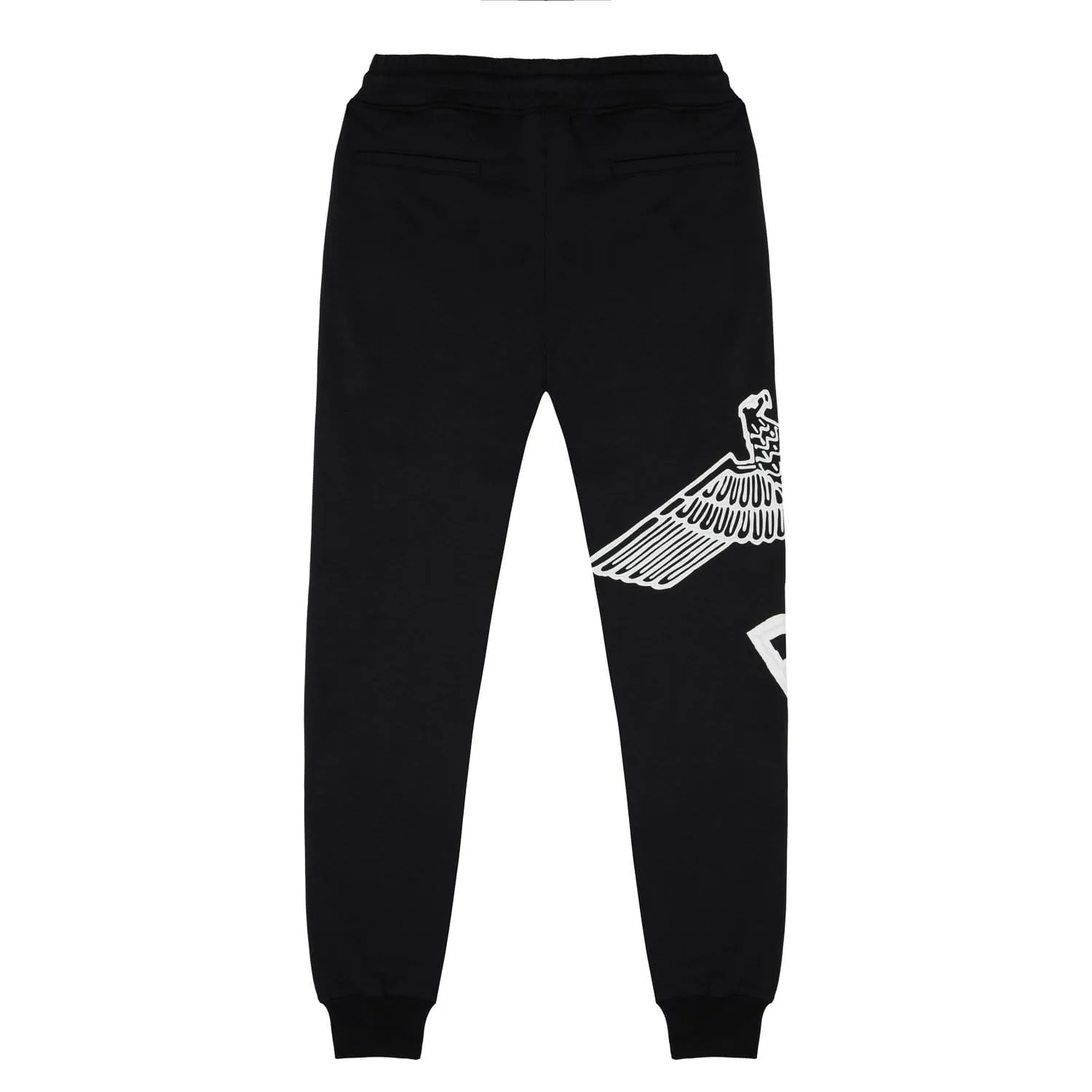 BOY EAGLE SCRIBBLE JOGGERS - BLACK/WHITE