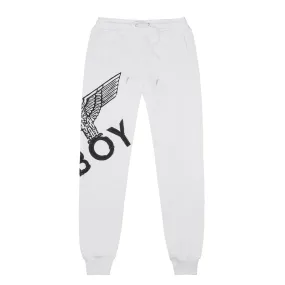 BOY EAGLE SCRIBBLE JOGGERS - WHITE/BLACK