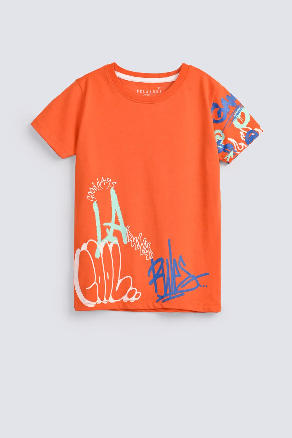 BOYS SLEEVE PRINTED TEE