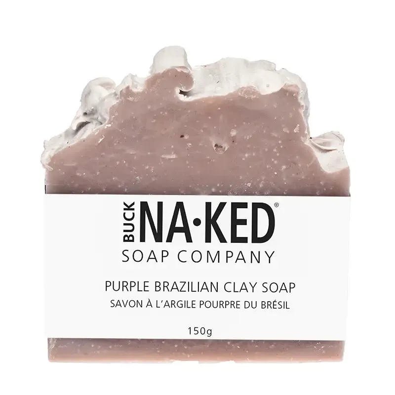 Buck Naked Soap Company - Purple Brazilian Clay Soap - 150g/5oz