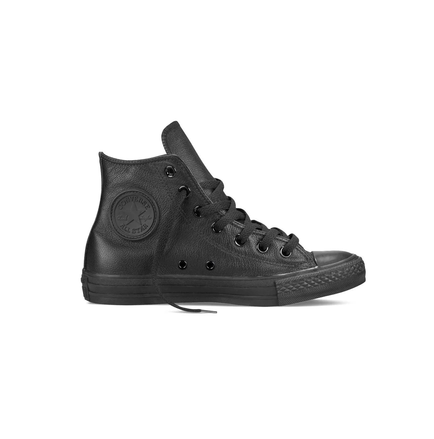 Converse All Star Hi Pelle Monocromo Nero