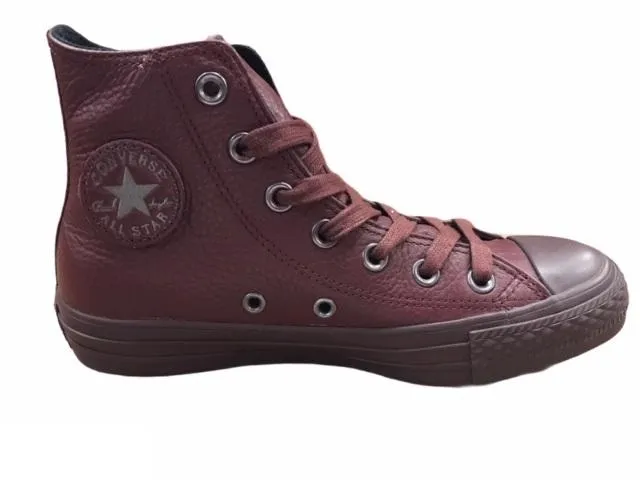 Converse shoe sneakers for adults in ctas 155131C burgundy leather