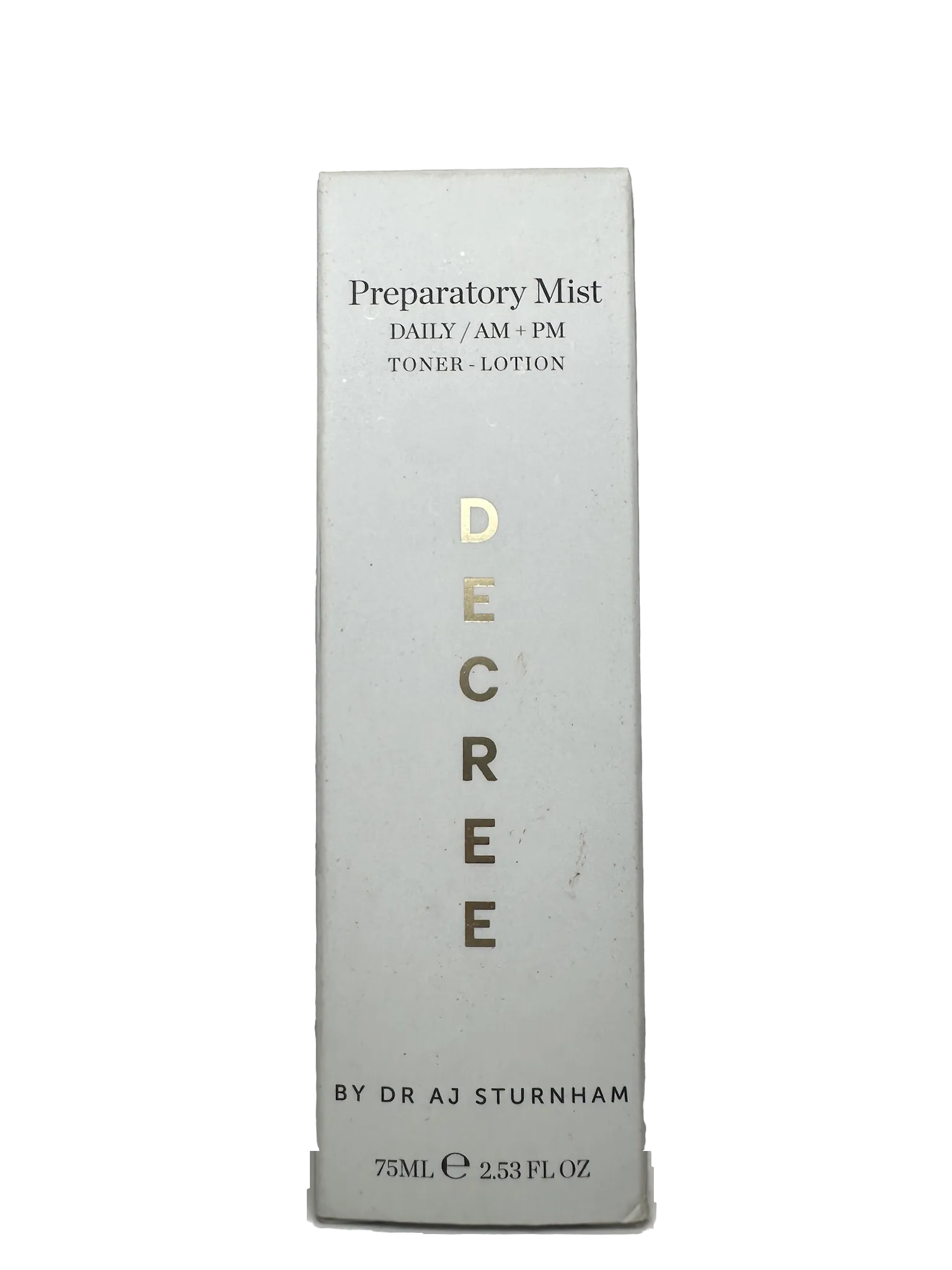 decree by dr aj sturnham Preparatory Mist 75ml