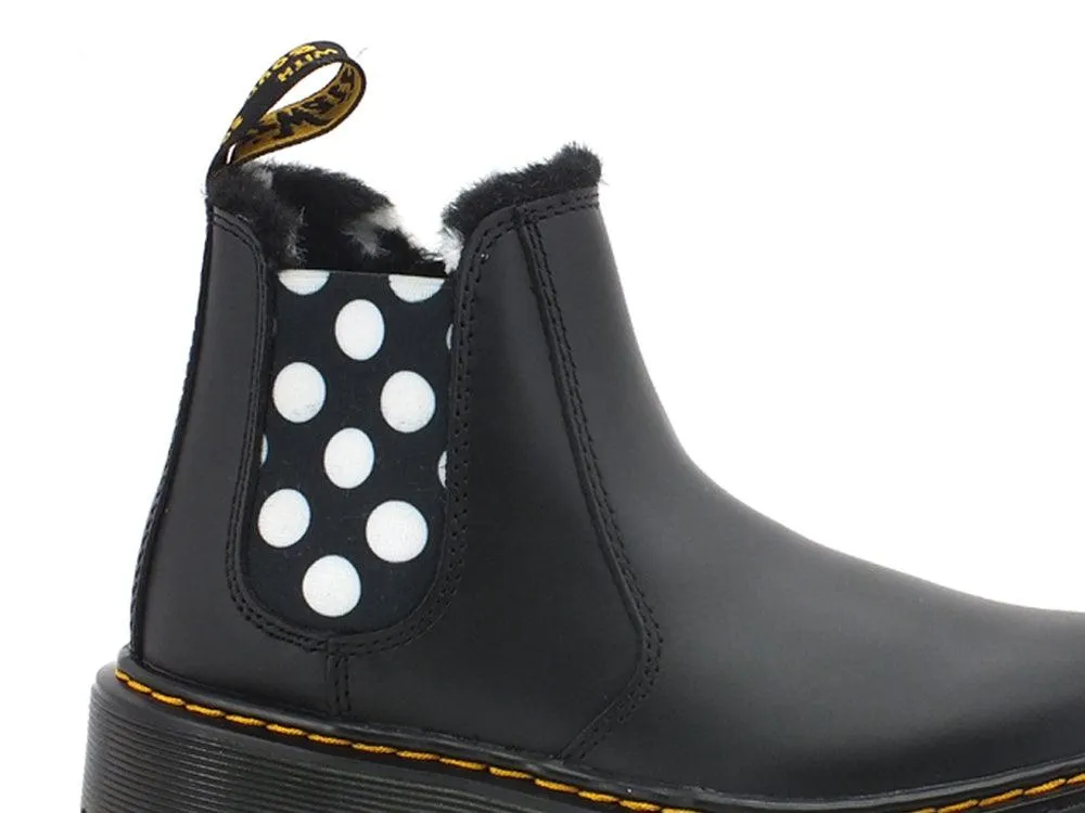 DR. MARTENS Lenoire J Romario Polacco Elastici Pois Black 2976T-27038001