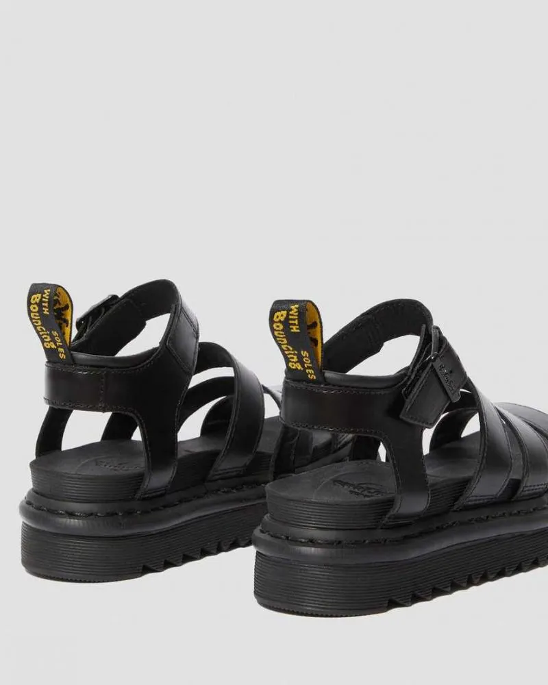 Dr. Martens women's wedge sandal Blaire Leather Brando 24191001 black