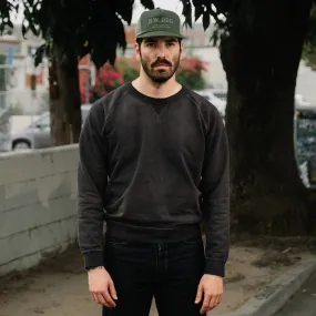 French Terry Crewneck Black Indigo