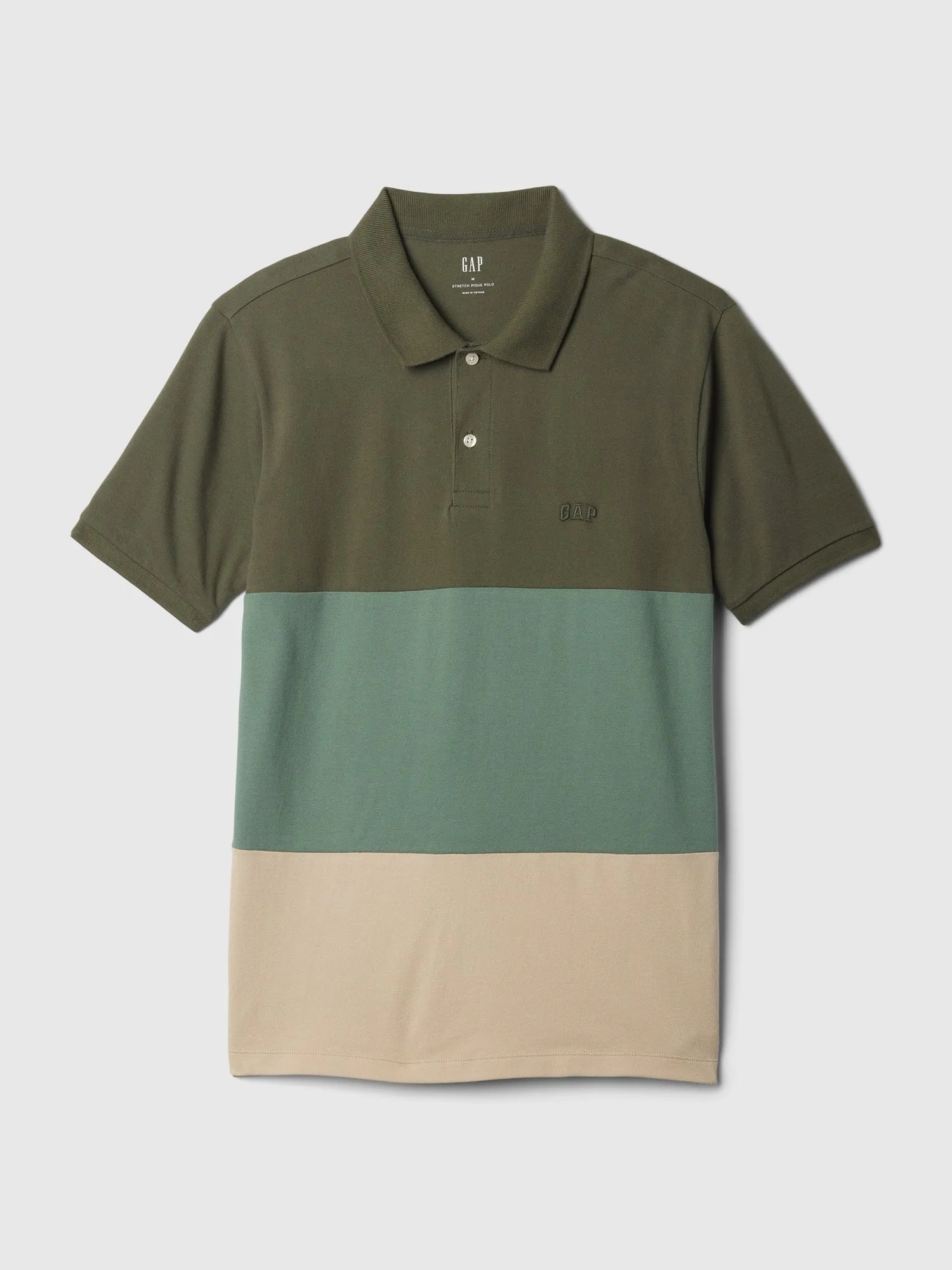 Gap Logo Stretch Pique Polo Shirt