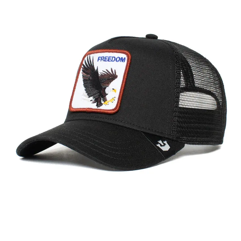 Goorin Bros Freedom Eagle Trucker Hat (Black)