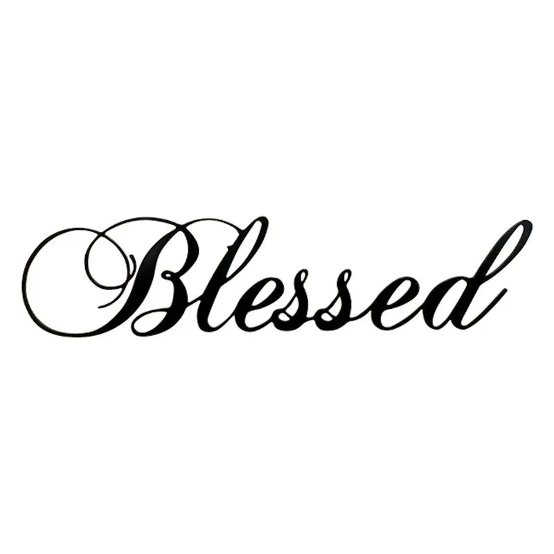 Guafe Blessed Black Metal Wall Decor