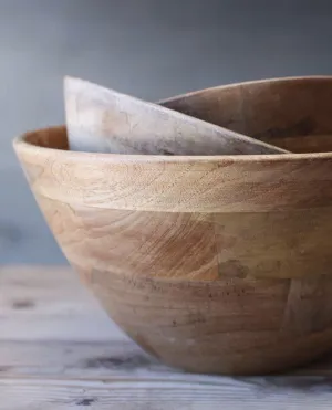 Indus Large Wooden Bowl in Natural