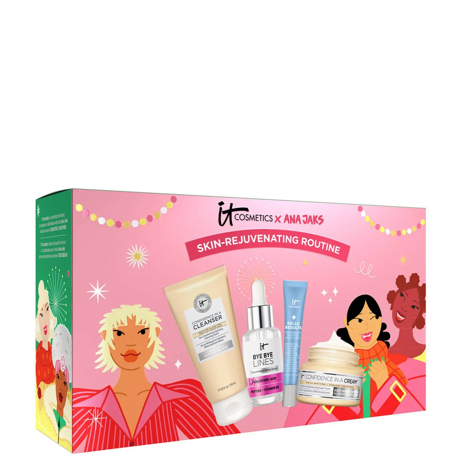 IT Cosmetics Rejuvenating 4-Piece Gift Set for Radiant Skin - Ultimate Skincare Collection