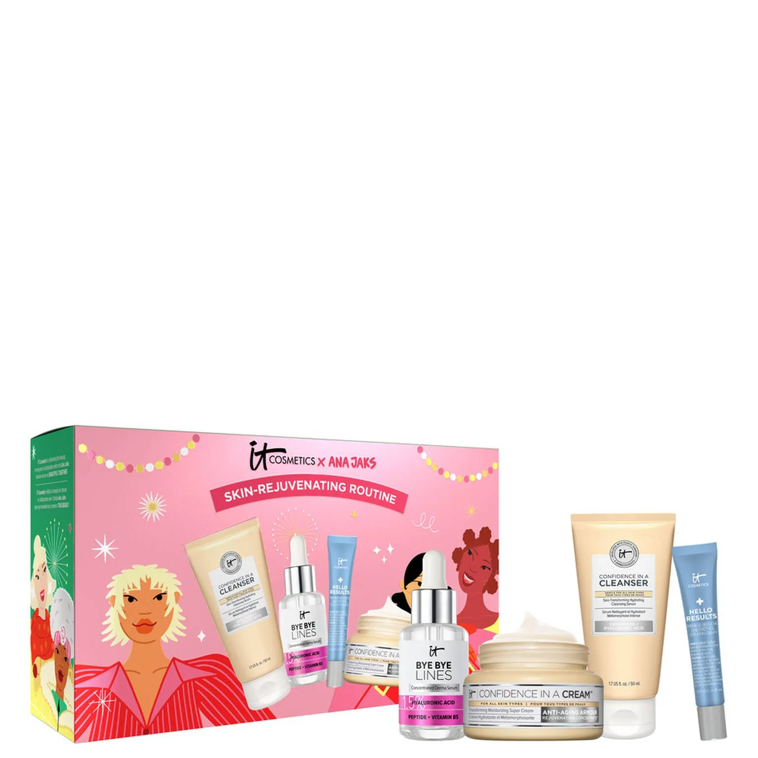 IT Cosmetics Rejuvenating 4-Piece Gift Set for Radiant Skin - Ultimate Skincare Collection