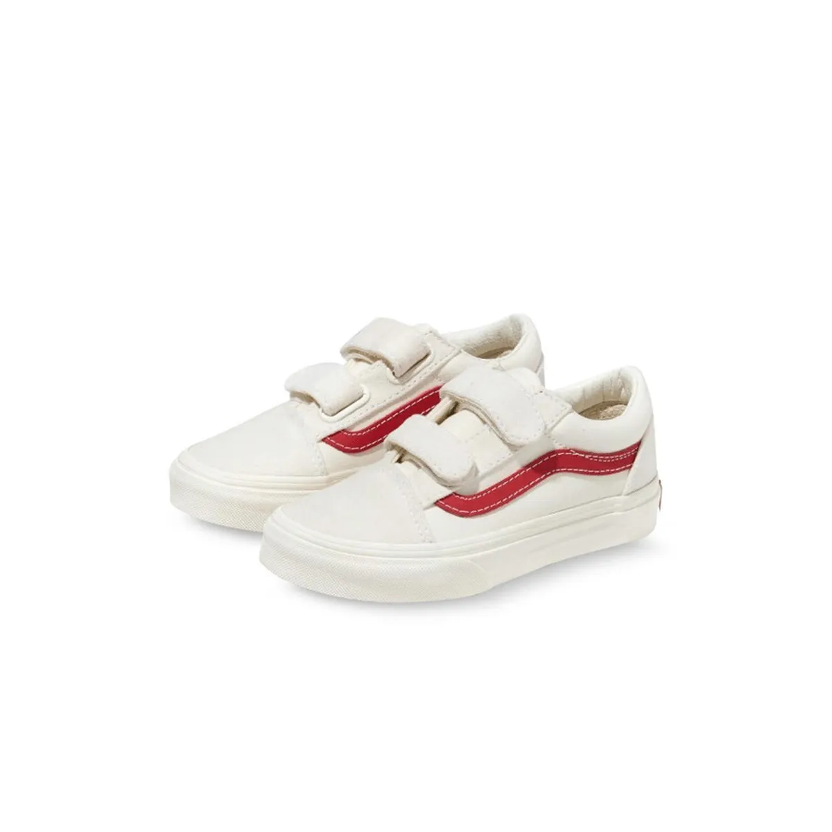 Kid's Old Skool V 'Marshmallow Racing Red'