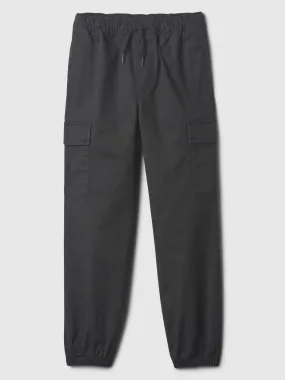 Kids Twill Cargo Joggers with Washwell