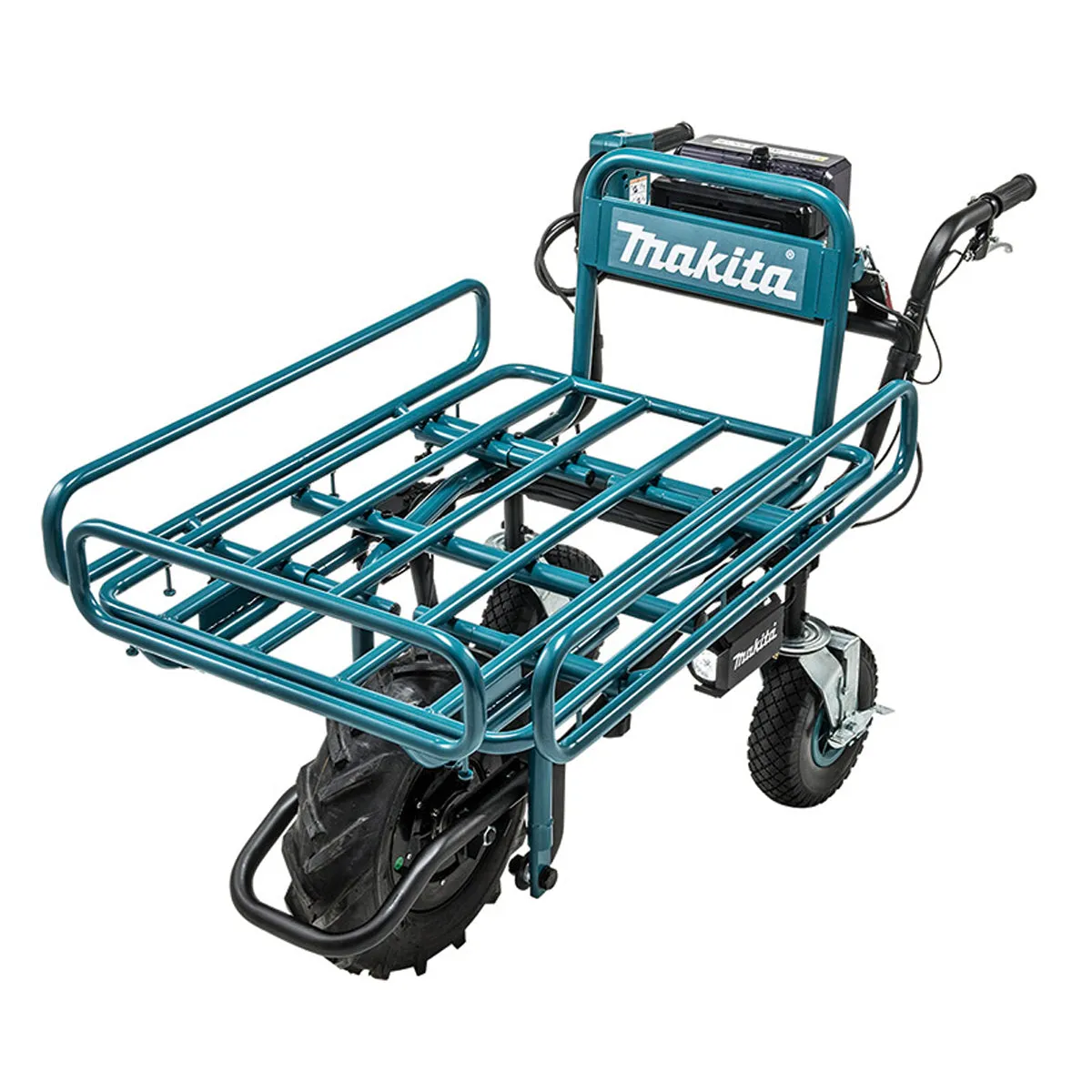 Makita DCU180PTX3 18V Brushless Wheelbarrow Pipe Frame with 2 x 5.0Ah Battery & Charger