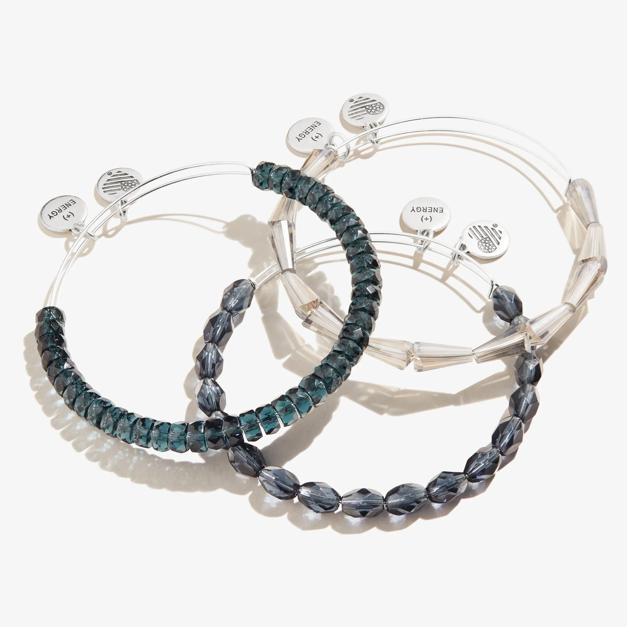 Midnight Sky Beaded Bangles, Set of 3