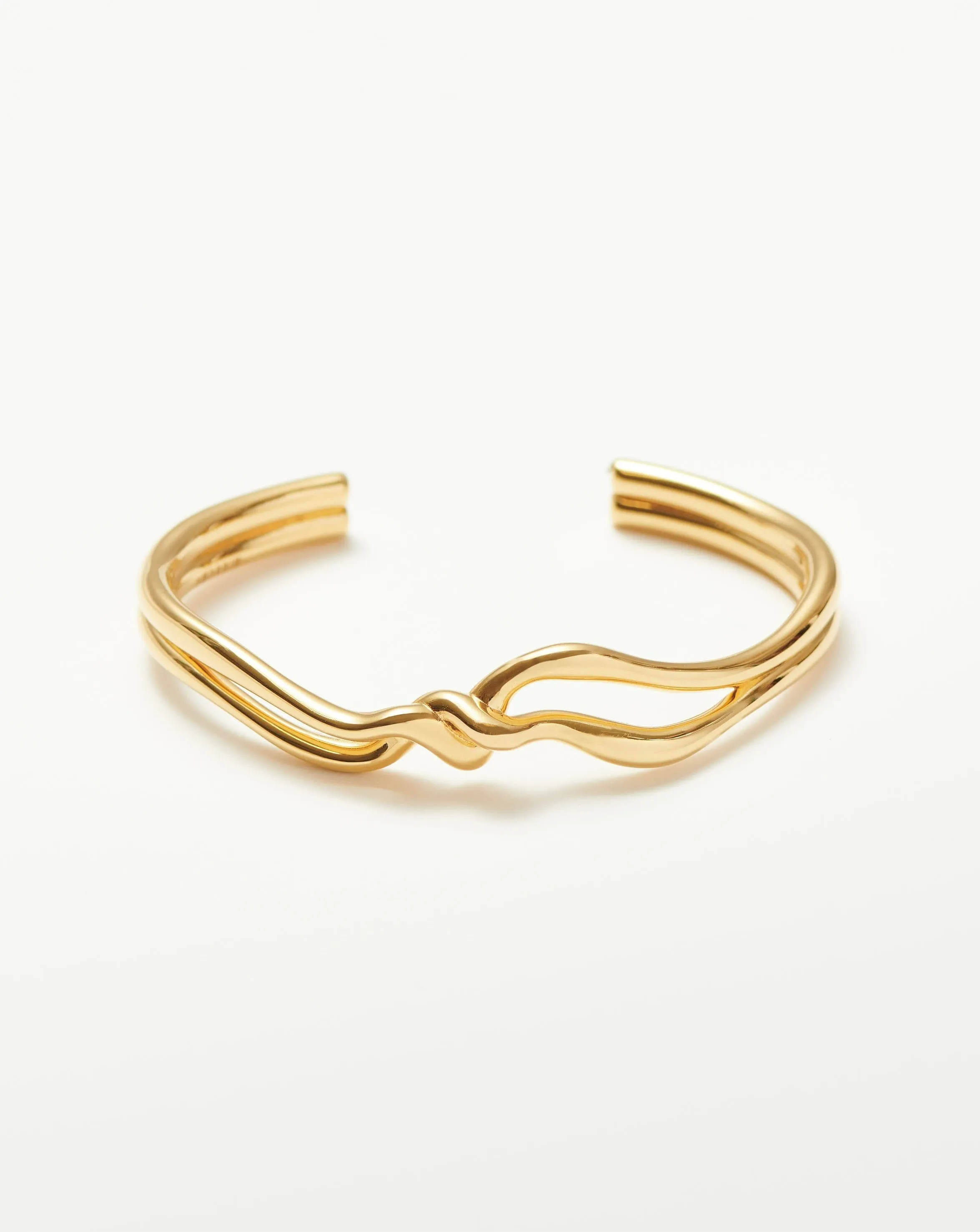 Molten Knot Double Cuff Bracelet