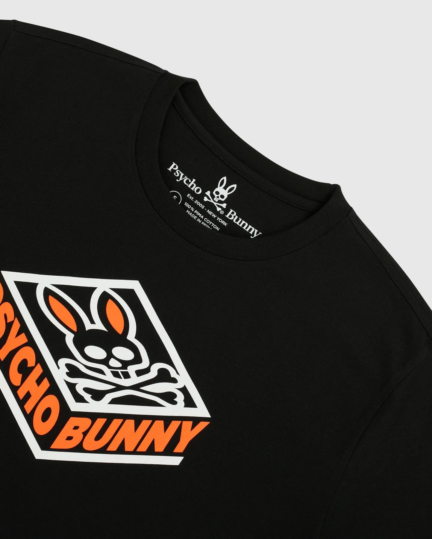 Psycho Bunny Glasson Graphic Tee in Black