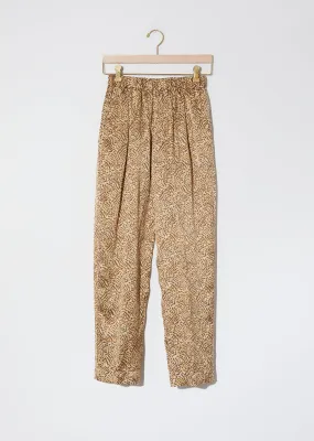 "Eagle Print" Satin Silk Pants