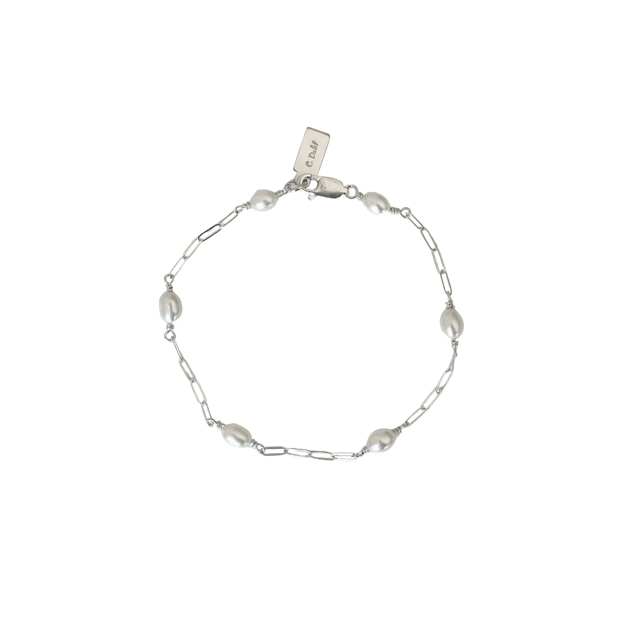 Riviera Pearl Bracelet Silver