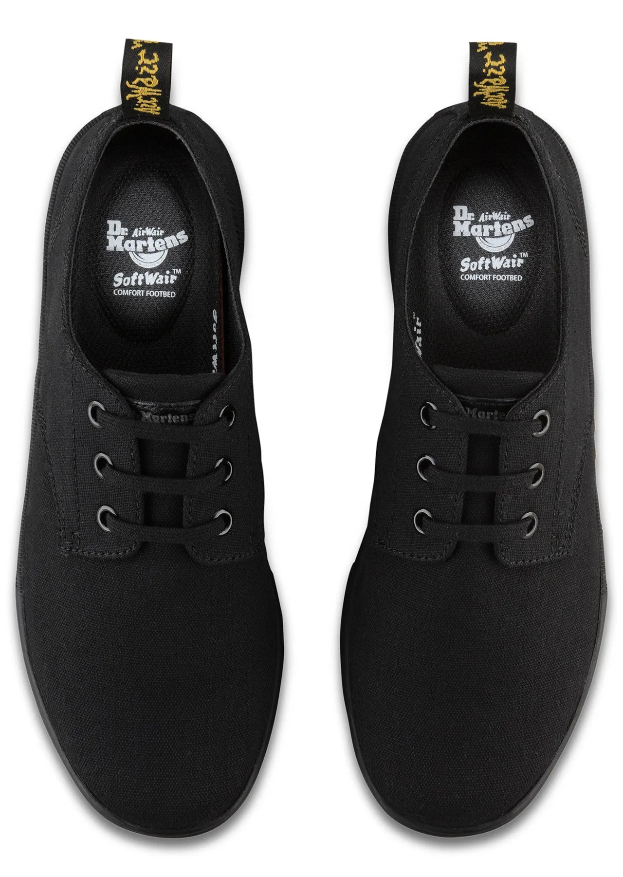 SANTANITA BLACK CANVAS SHOE