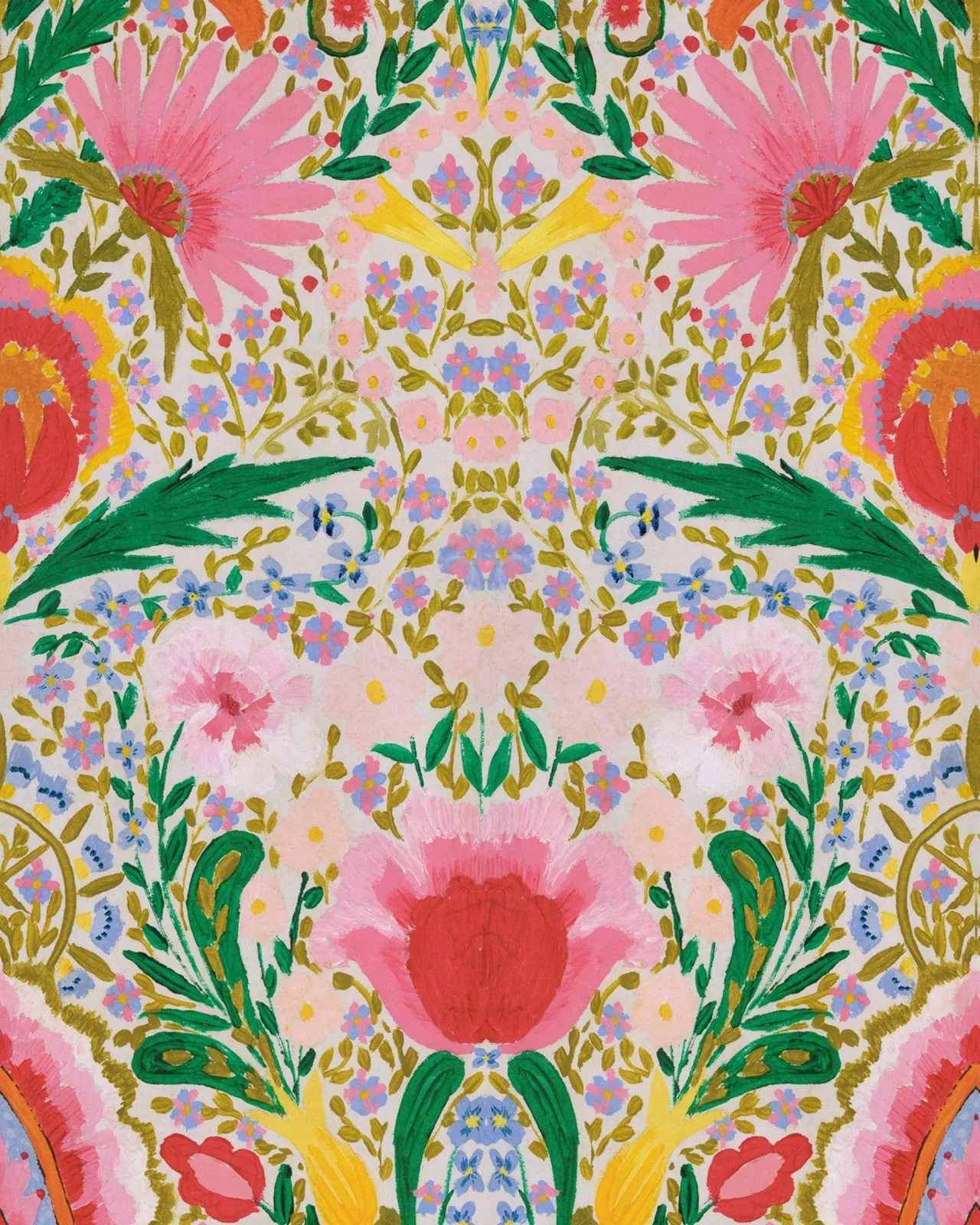 Susie Q Floral Wallpaper