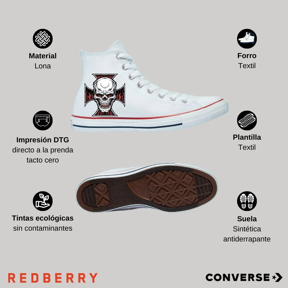 Tenis Converse Chuck Taylor Bota Unisex Chopper 2