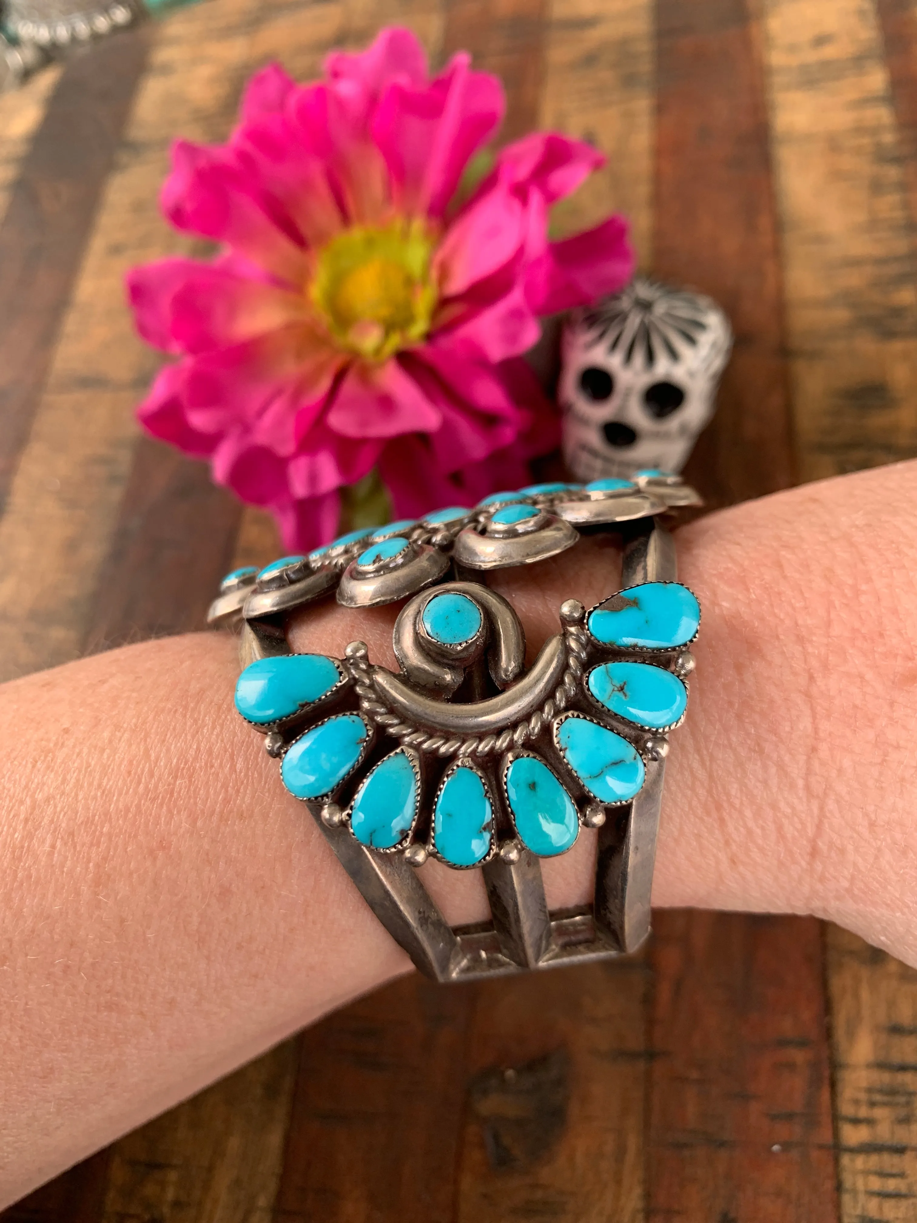 Turquoise Cluster Cuff